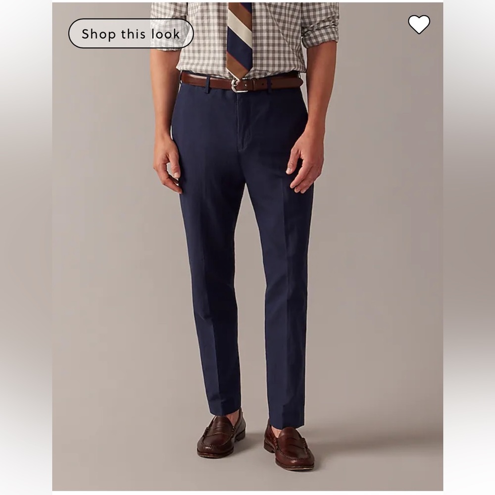 J.Crew Ludlow Slim Fit Suit Pants 32x30 Navy Blue Dress 100% wool pants Mens